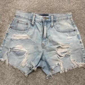 Aeropostale 90s High Rise Distressed Cut Off Jean Shorts Women's Size 4